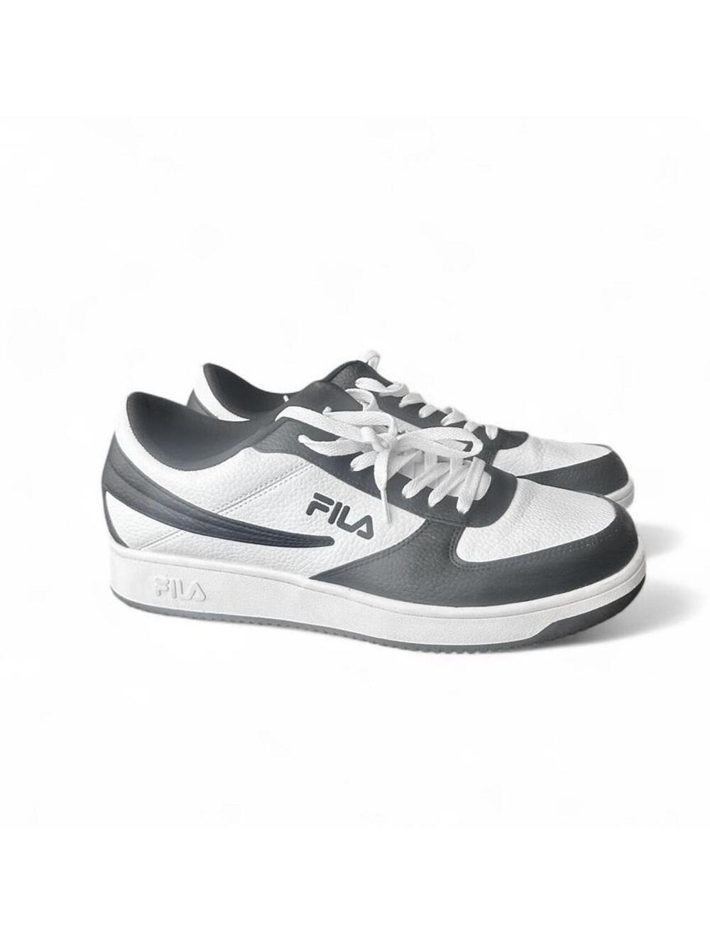 FILA Men's A-Low Sneakers Black & White size 11.5 1CM00551-120